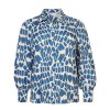 PLUS Miss Etam | Blouse Print Blauw