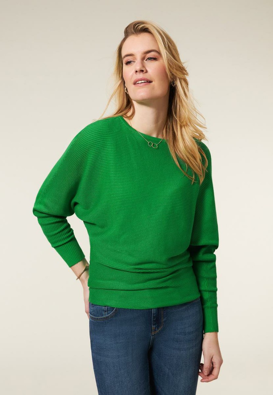 CLOTHING Miss Etam | Rib Sweater Groen