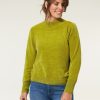 CLOTHING Miss Etam | Trui Chenille Groen