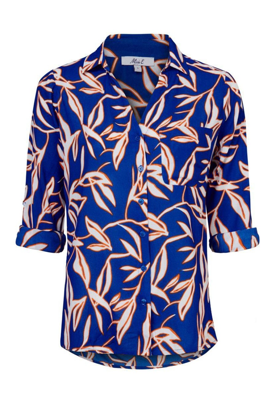 CLOTHING Miss Etam | Blouse Print Blauw