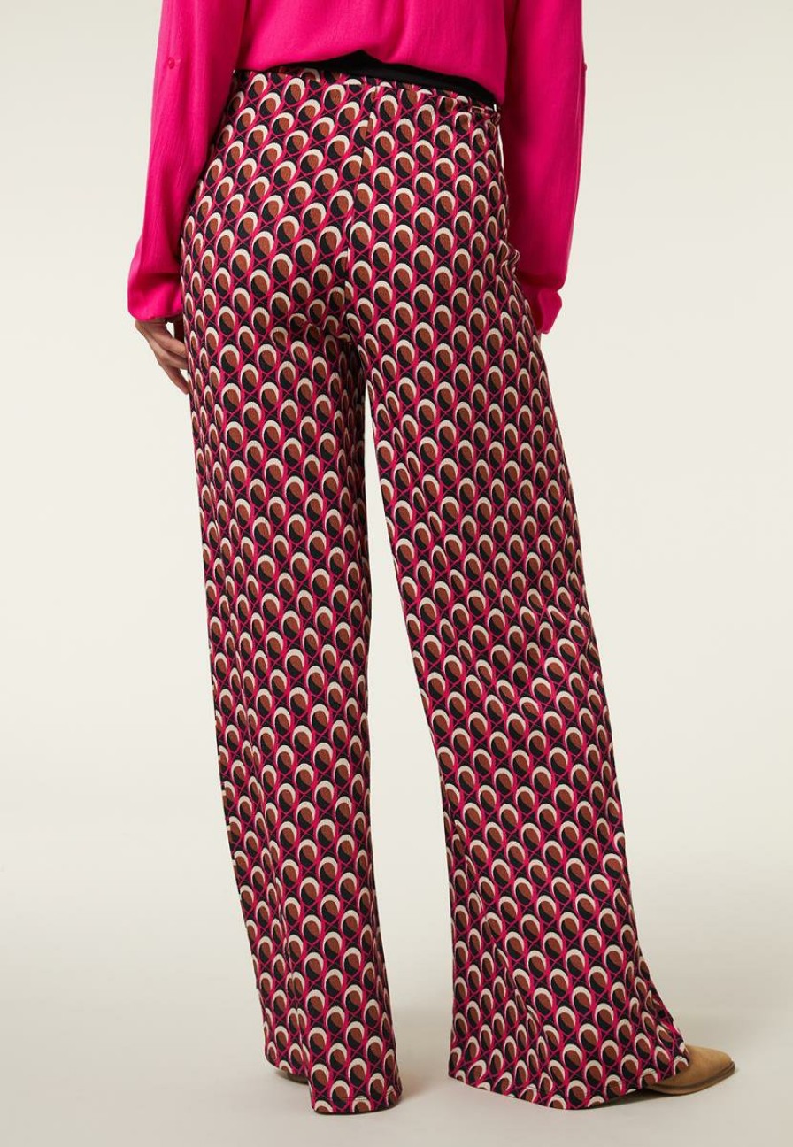 CLOTHING Miss Etam | Broek Print Roze