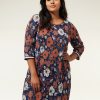 PLUS Miss Etam | Jurk Print Blauw