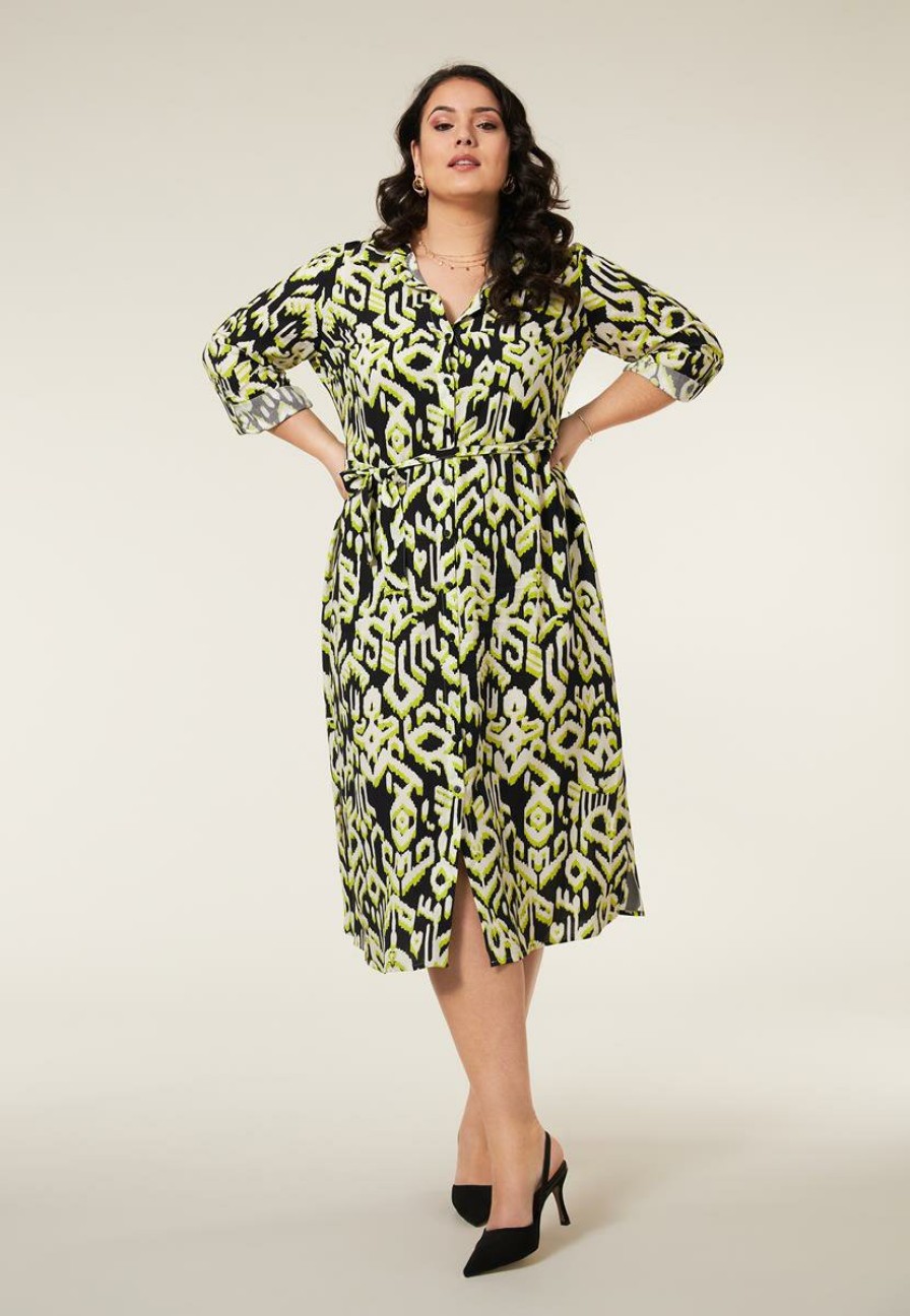 PLUS Miss Etam | Jurk Print Groen