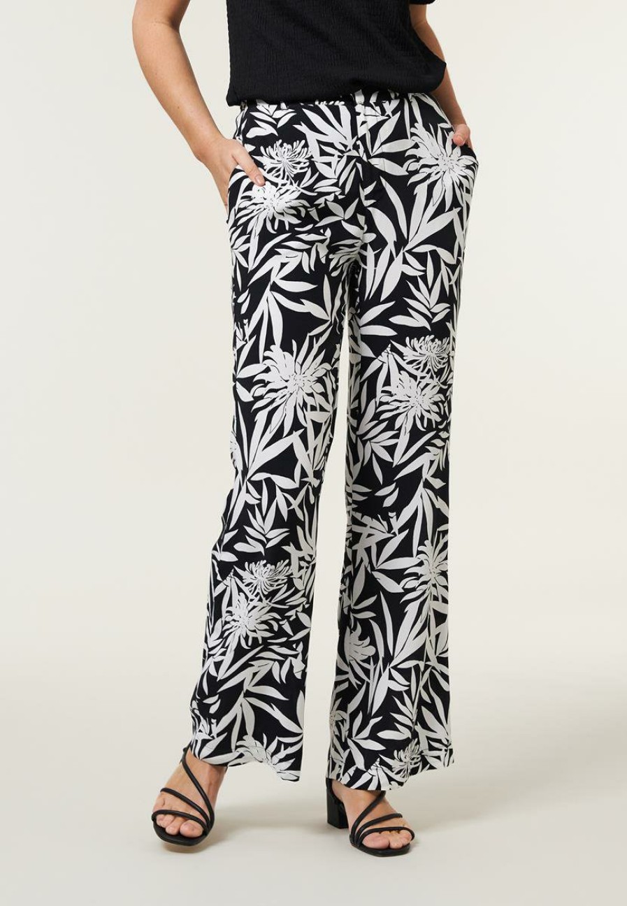 CLOTHING Miss Etam | Broek Print Zwart