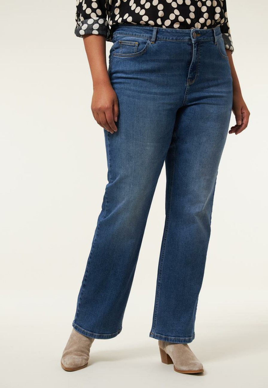 PLUS Miss Etam | Jeans Straight Fit Blauw