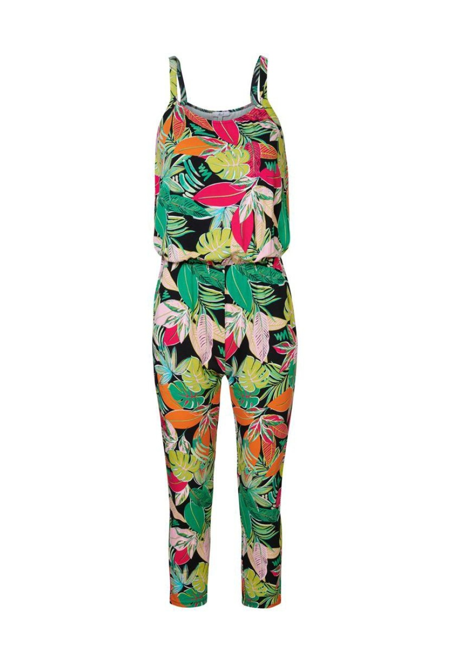 CLOTHING Miss Etam | Jumpsuit Print Zwart