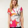 CLOTHING Miss Etam | Top Print Rood