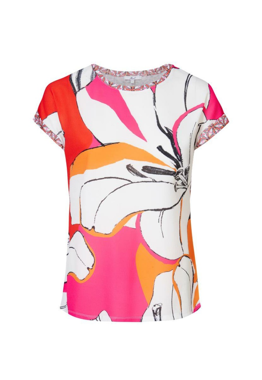 CLOTHING Miss Etam | Top Print Rood