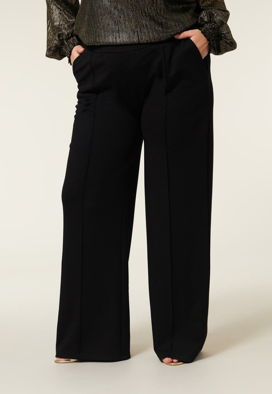 PLUS Miss Etam | Broek Wide Leg Zwart 32"