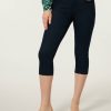 CLOTHING Miss Etam | Capri Slim Fit Blauw