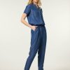 CLOTHING Miss Etam | Jumpsuit Denim Tencel Blauw