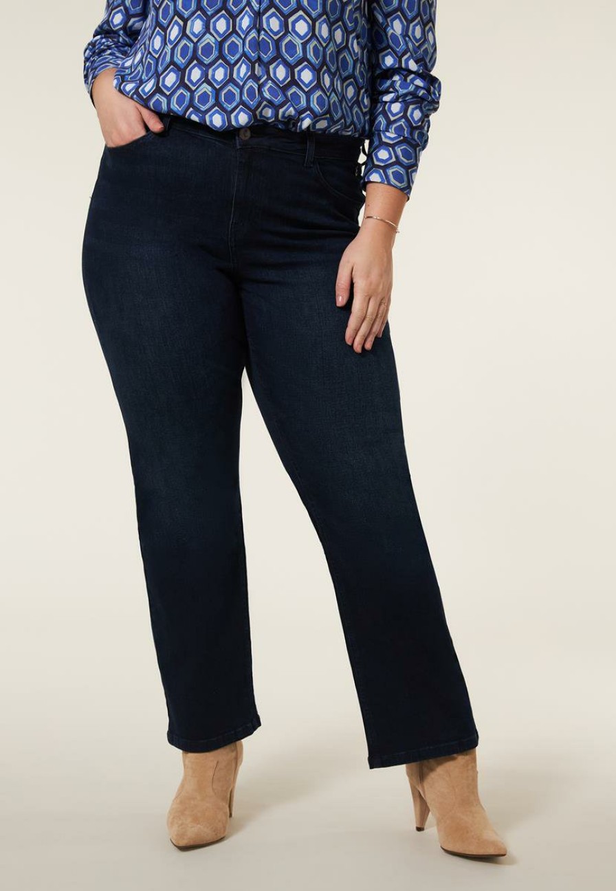 PLUS Miss Etam | Jeans Straight Fit Blauw