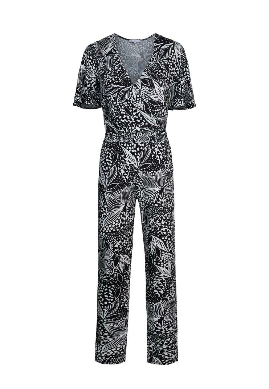 CLOTHING Miss Etam | Jumpsuit Print Zwart