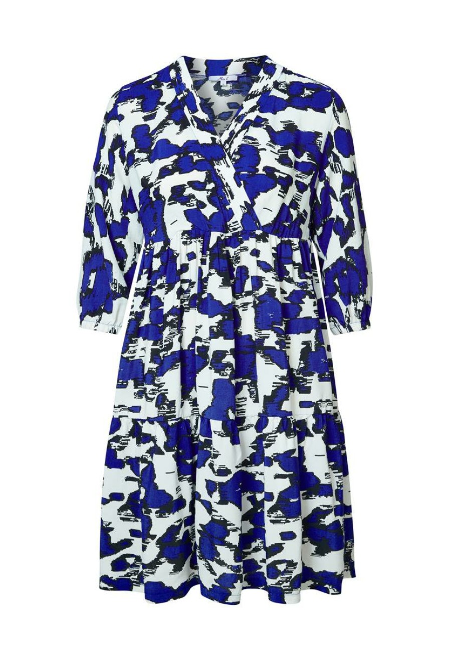 CLOTHING Miss Etam | Jurk Print Blauw