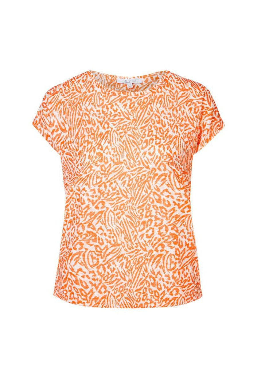 PLUS Miss Etam | Top Print Oranje