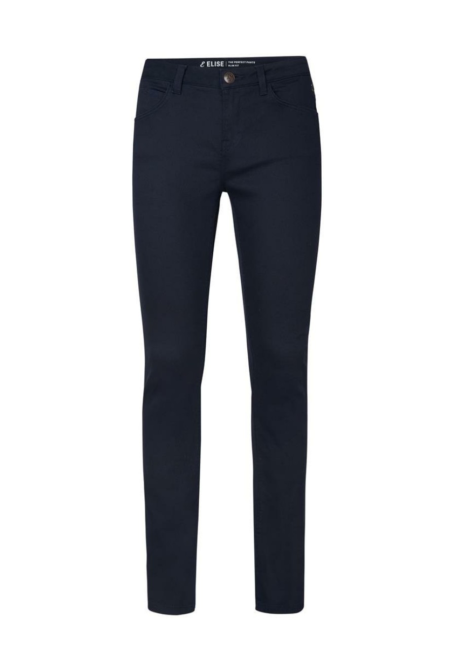 CLOTHING Miss Etam | Broek Slim Fit Blauw 32"