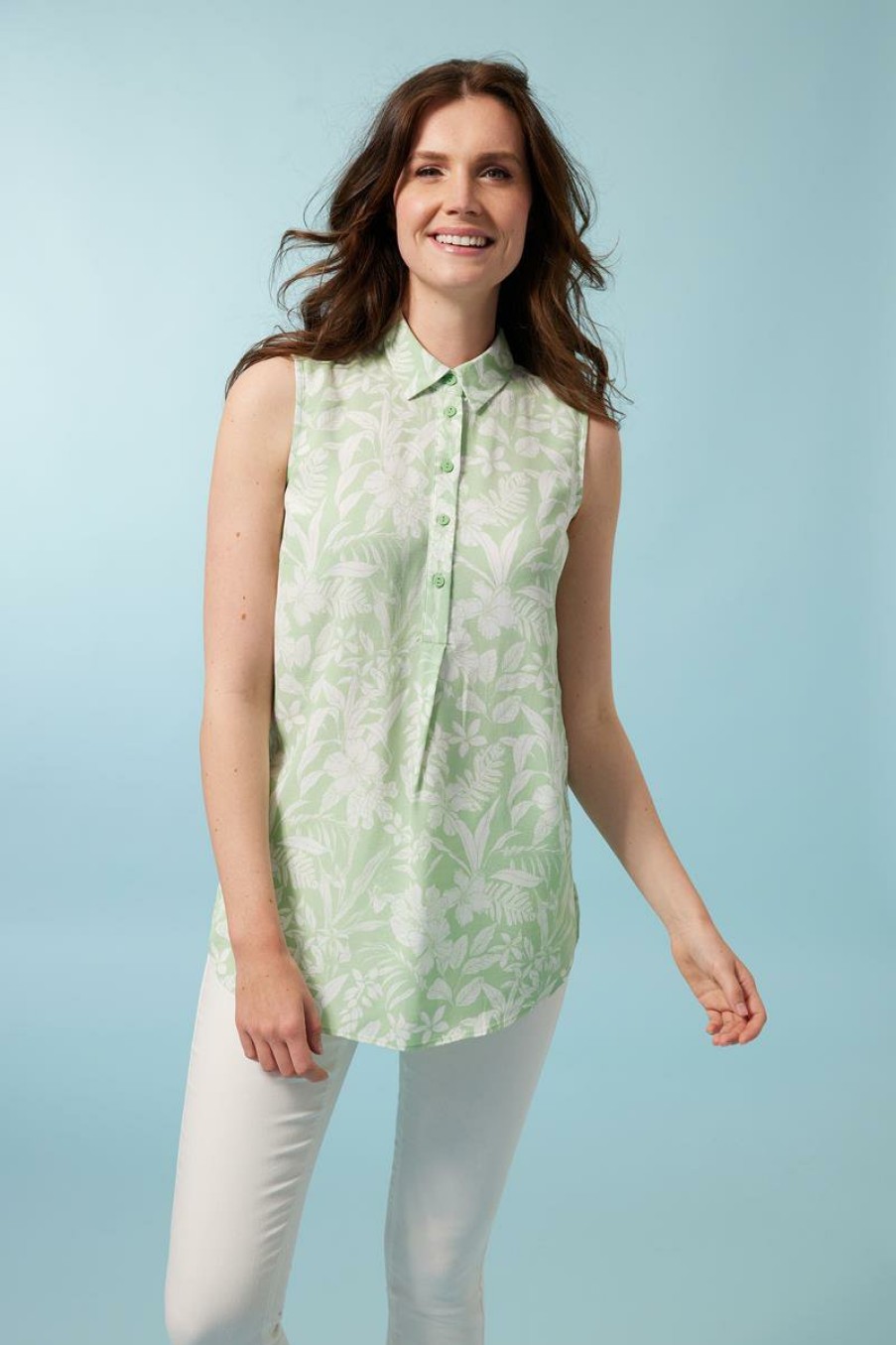 CLOTHING Miss Etam | Blouse 'Cindy' Print Groen