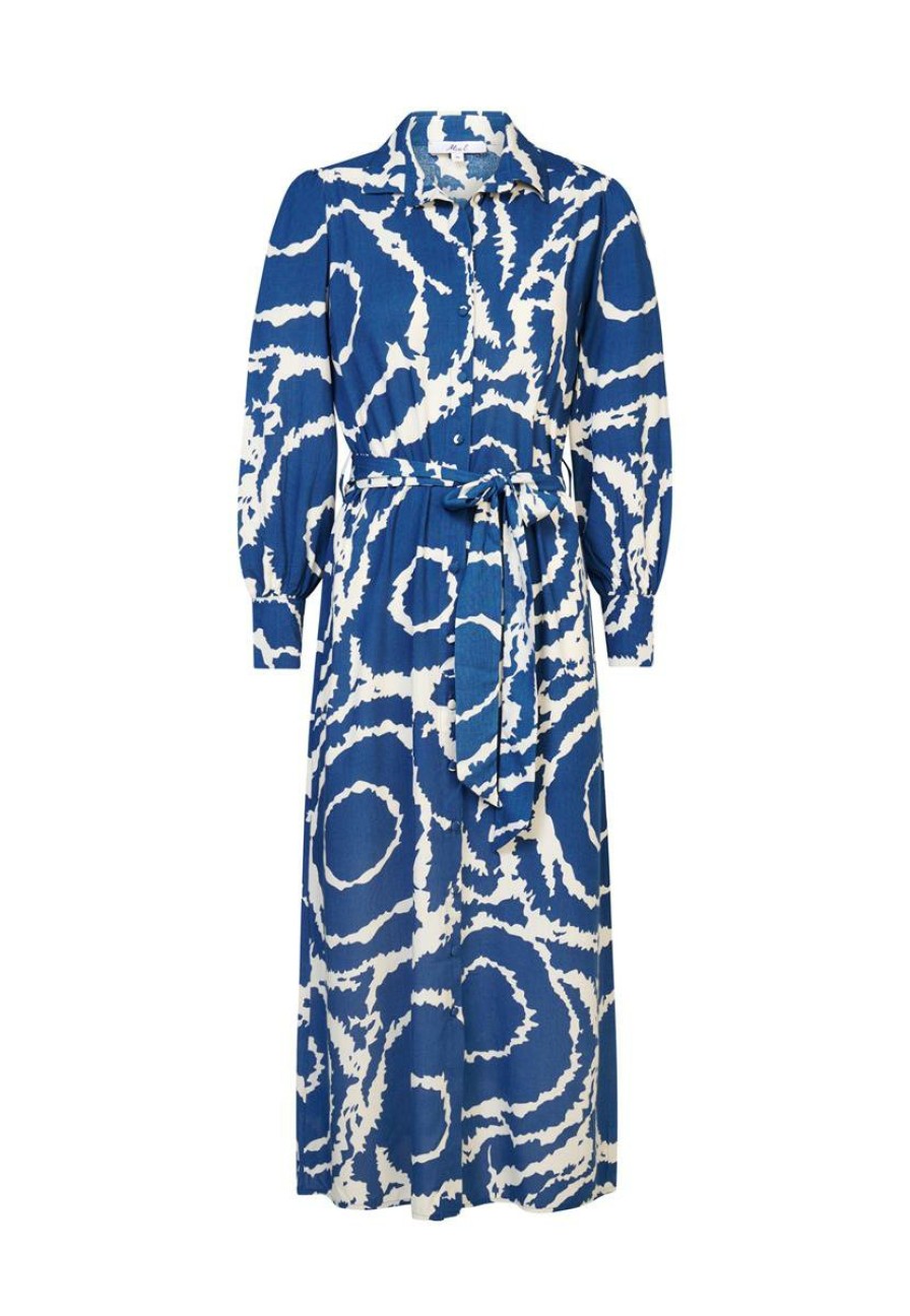 CLOTHING Miss Etam | Jurk Print Blauw