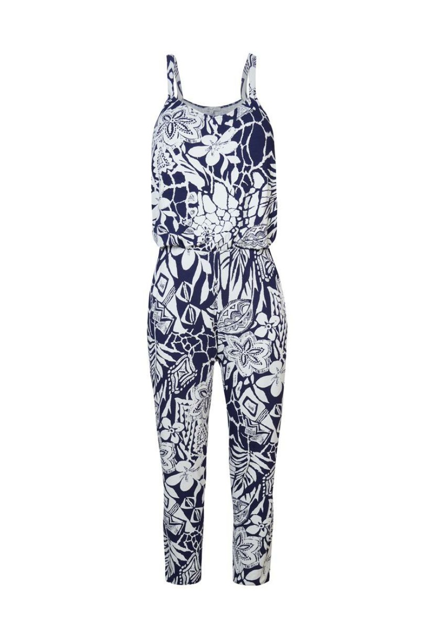 CLOTHING Miss Etam | Jumpsuit Print Blauw