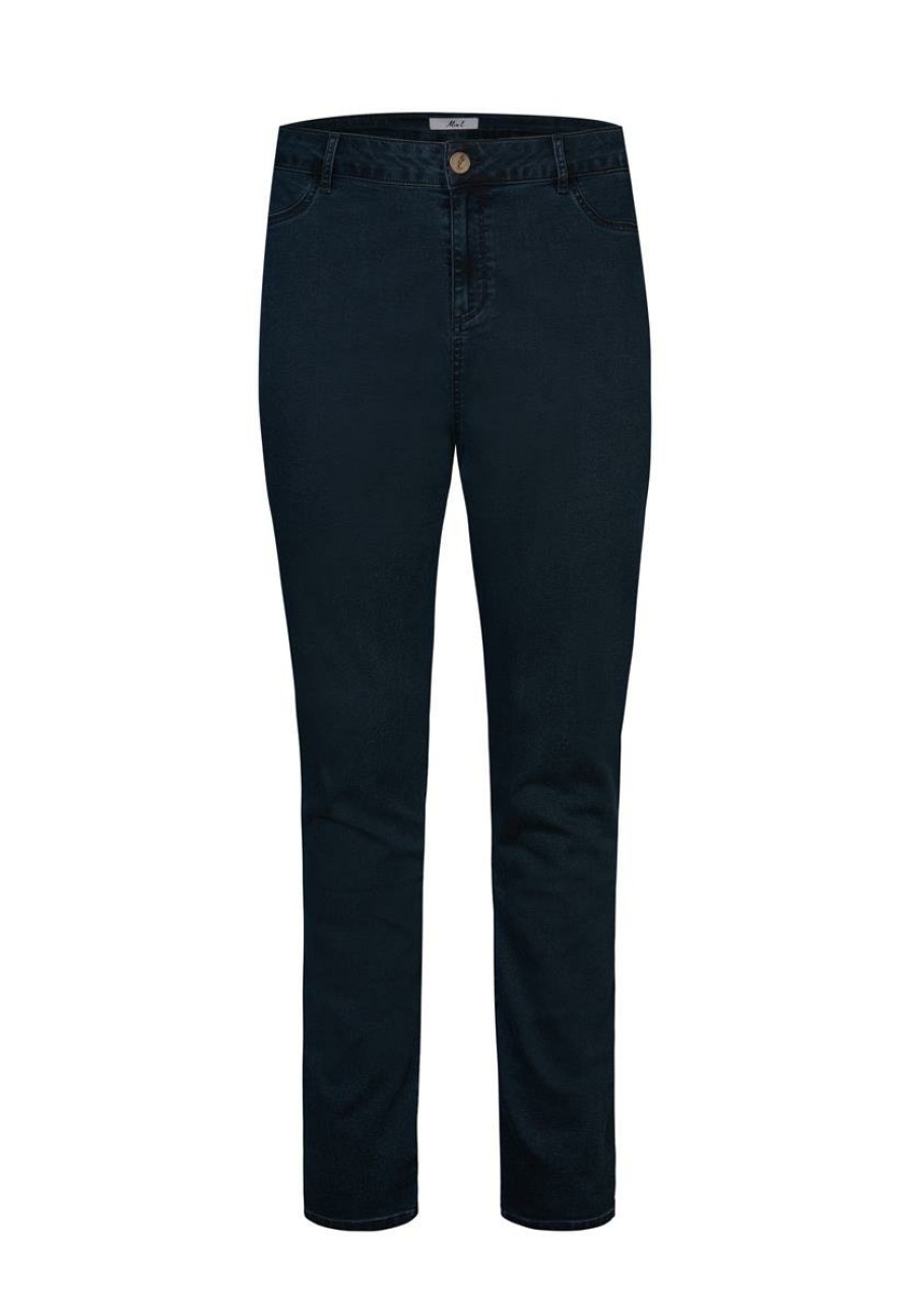 PLUS Miss Etam | Broek Powerstretch Blauw 32"