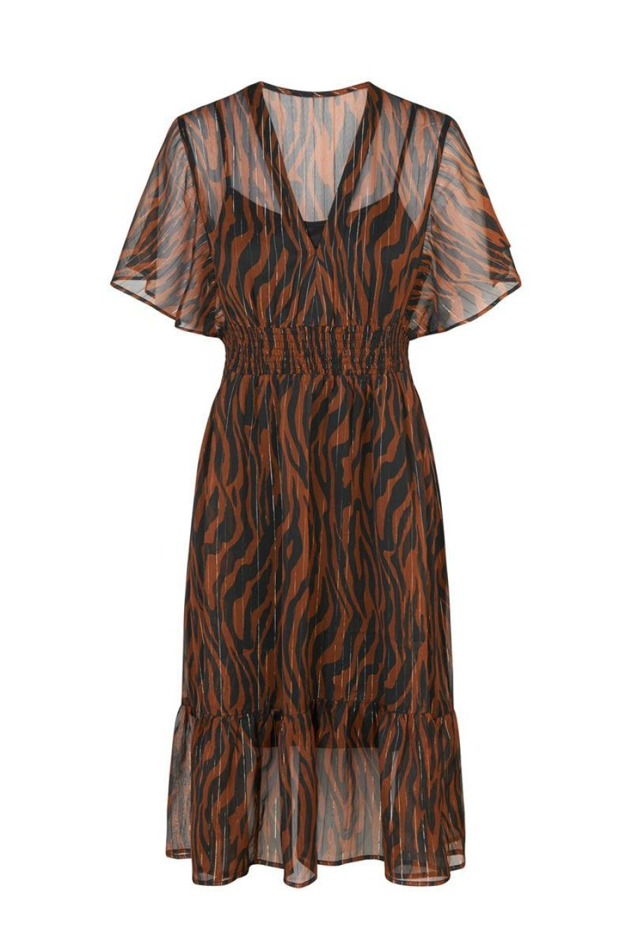 CLOTHING Miss Etam | Jurk 'Pam' Print Bruin