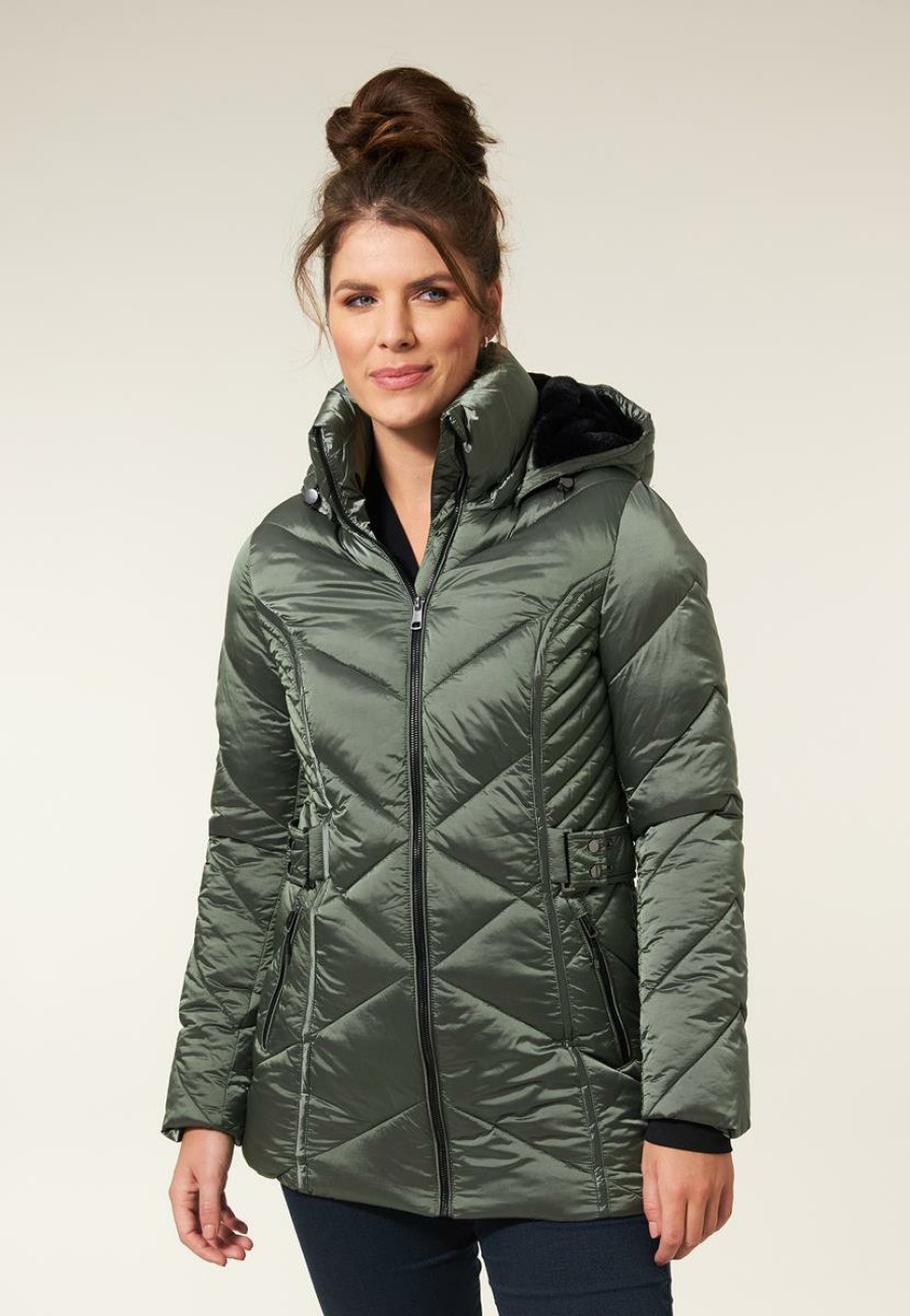 CLOTHING Miss Etam | Jas Padded Groen