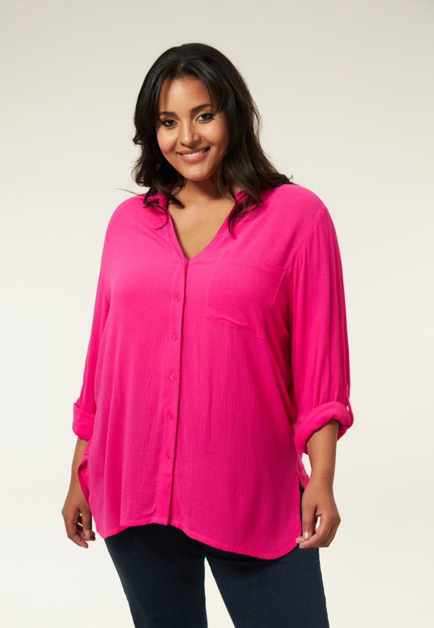 PLUS Miss Etam | Blouse Roze