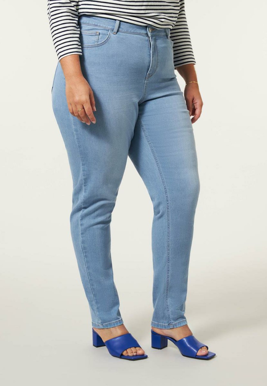 PLUS Miss Etam | Jeans Slim Fit Blauw