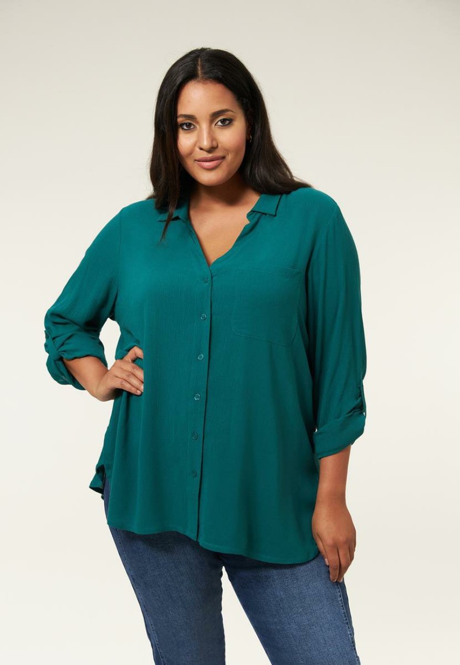 PLUS Miss Etam | Blouse Groen