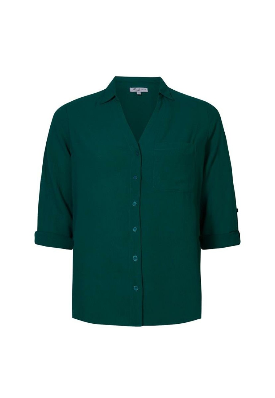 PLUS Miss Etam | Blouse Groen