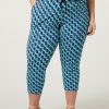 PLUS Miss Etam | Jogger 7/8 Print Blauw