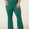 PLUS Miss Etam | Broek Flared Groen 32"