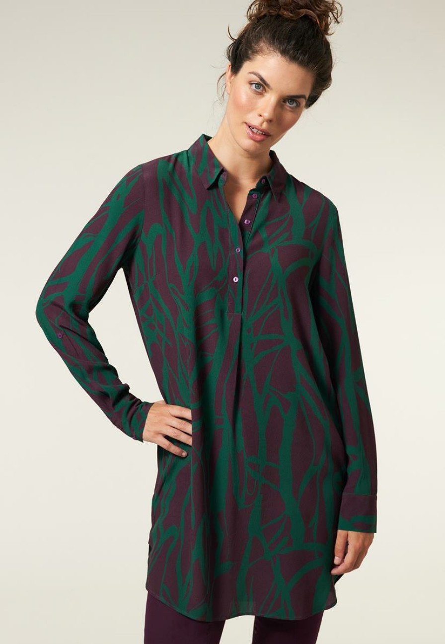 CLOTHING Miss Etam | Tuniek Print Paars