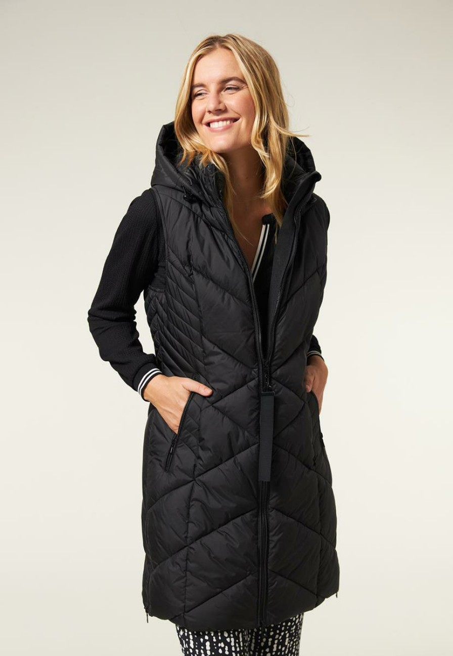 CLOTHING Miss Etam | Bodywarmer Padded Zwart