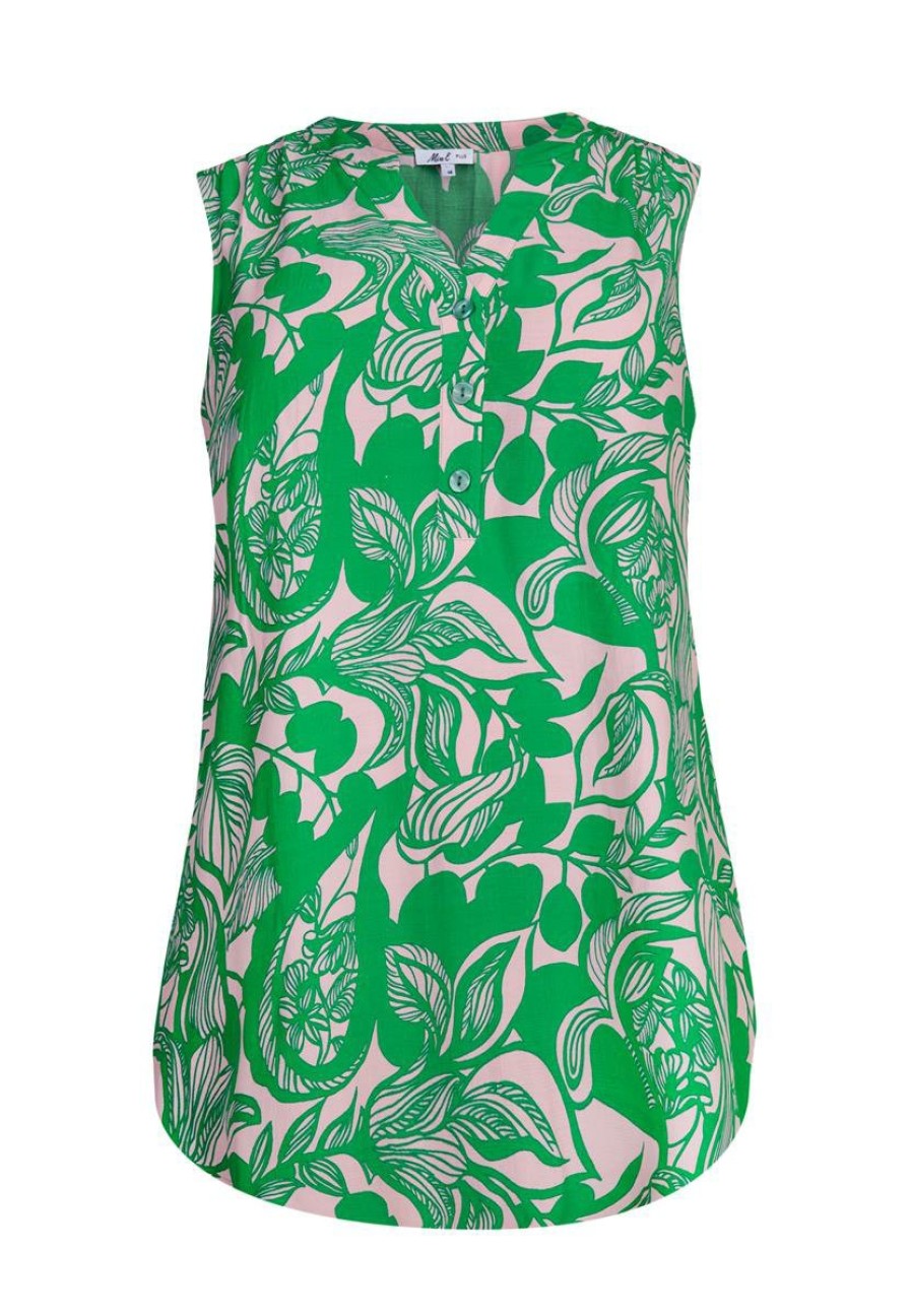 PLUS Miss Etam | Blouse Print Groen