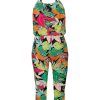 PLUS Miss Etam | Jumpsuit Print Zwart