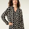 CLOTHING Miss Etam | Blouse Print Zwart