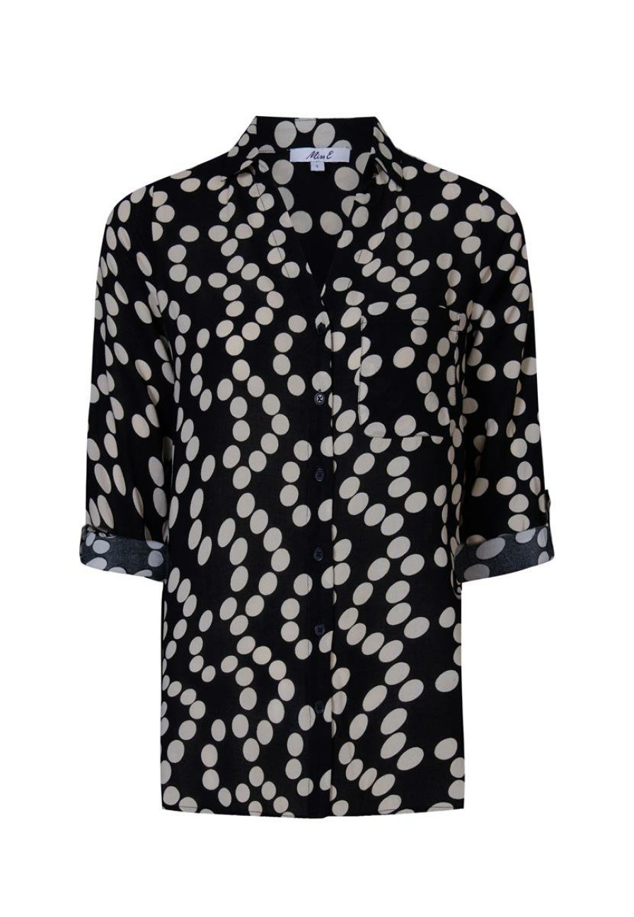 CLOTHING Miss Etam | Blouse Print Zwart