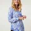 CLOTHING Miss Etam | Blouse Print Blauw