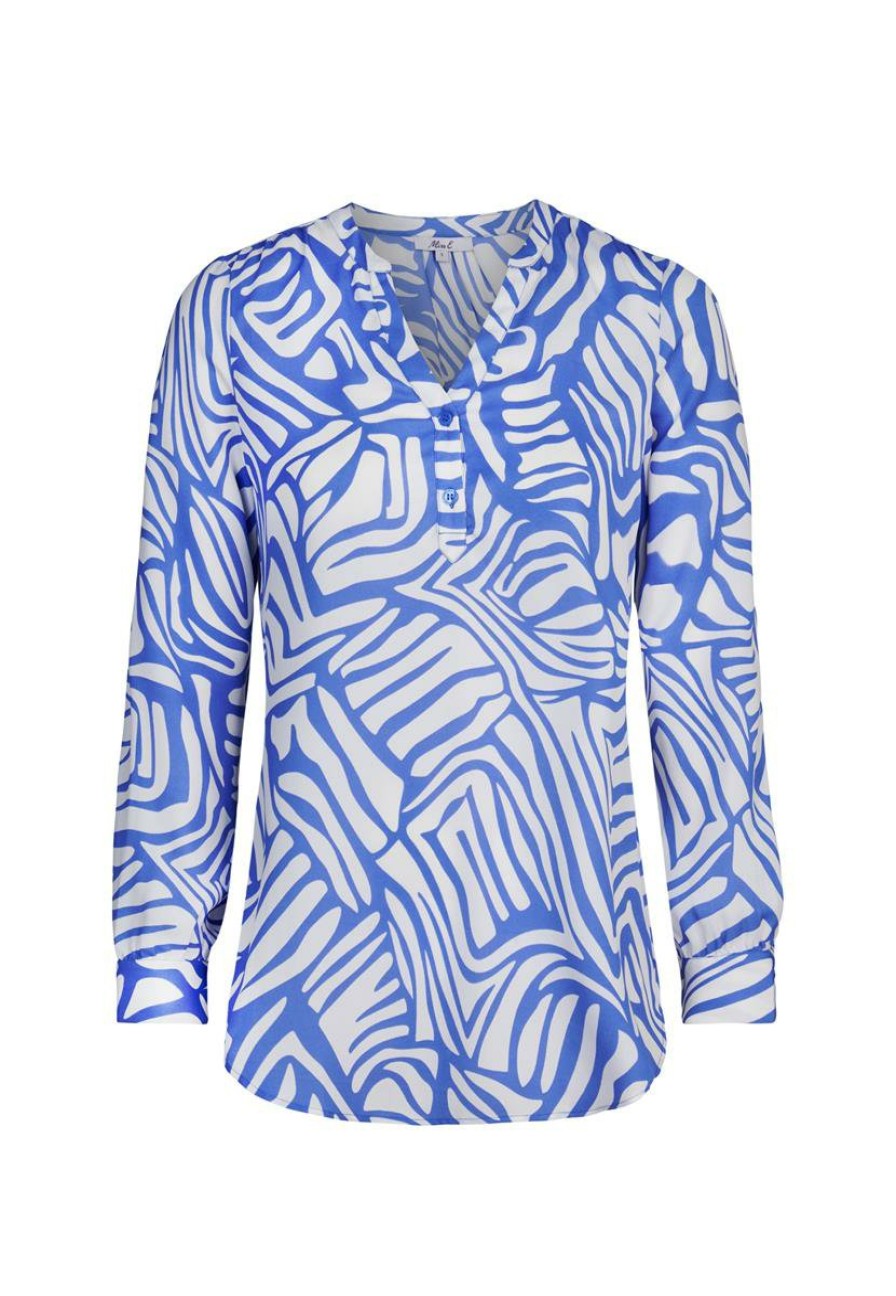 CLOTHING Miss Etam | Blouse Print Blauw