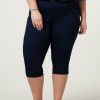 PLUS Miss Etam | Capri Slim Fit Blauw