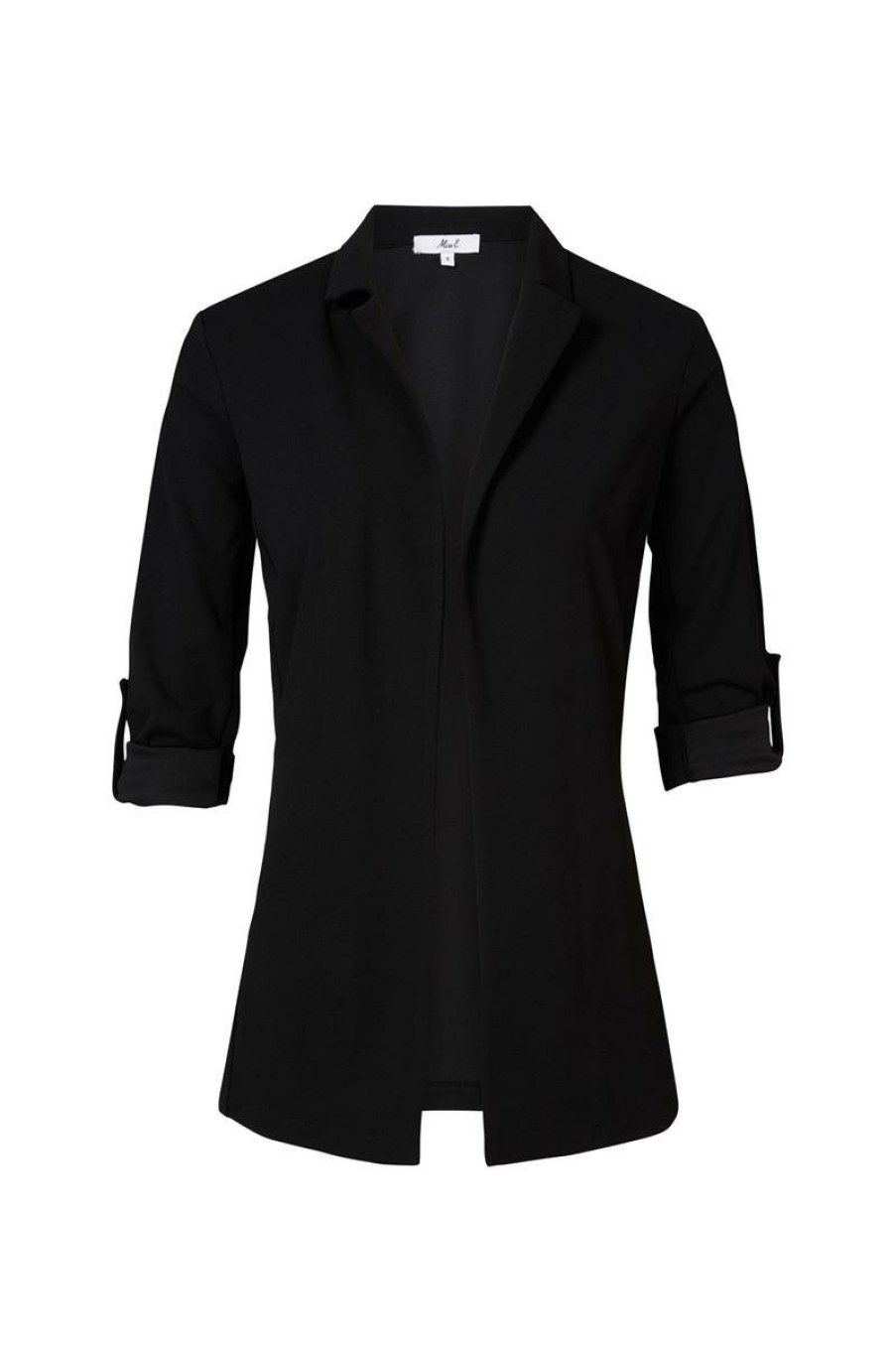 CLOTHING Miss Etam | Blazer Scuba Zwart