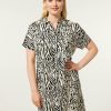 CLOTHING Miss Etam | Jurk Print Zand