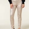 CLOTHING Miss Etam | Broek Metallic Naturel 32"