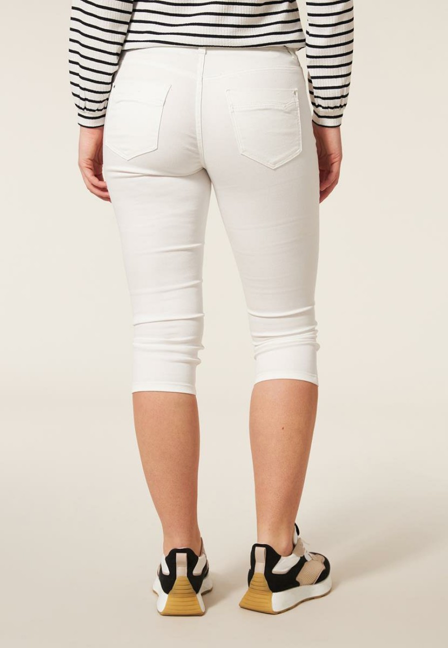 CLOTHING Miss Etam | Broek 'Elise' Capri Wit