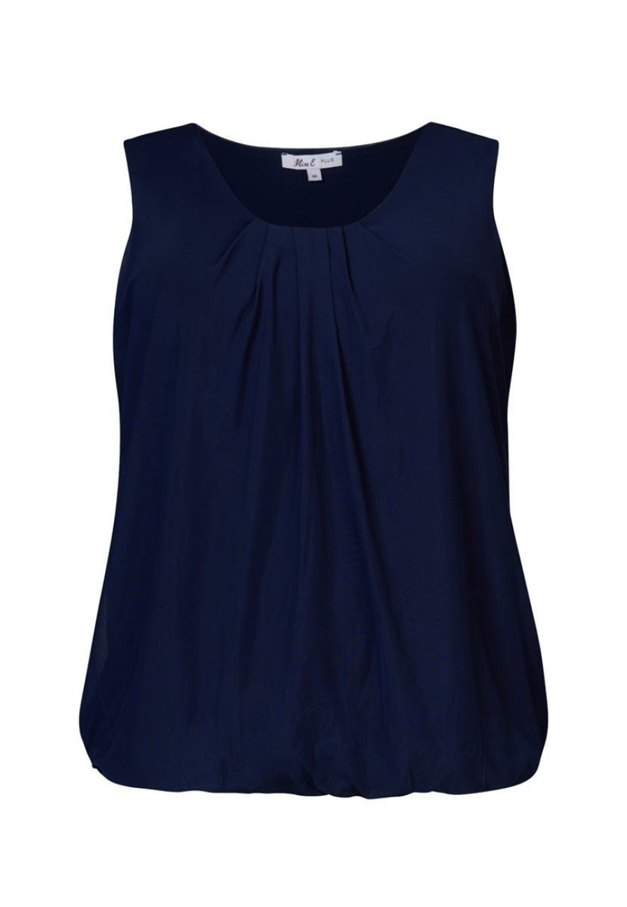 PLUS Miss Etam | Top Mouwloos Blauw