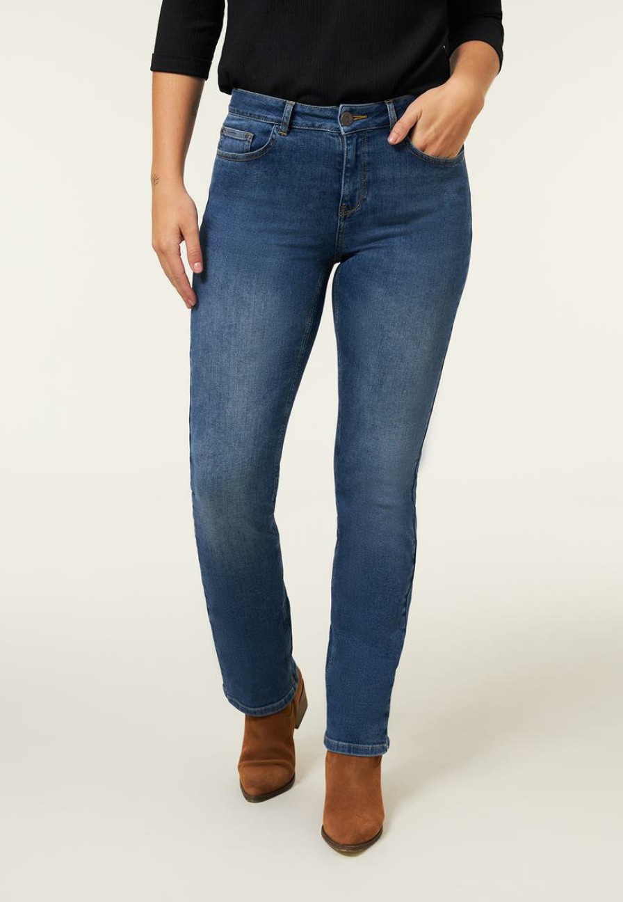 CLOTHING Miss Etam | Jeans Straight Fit Blauw