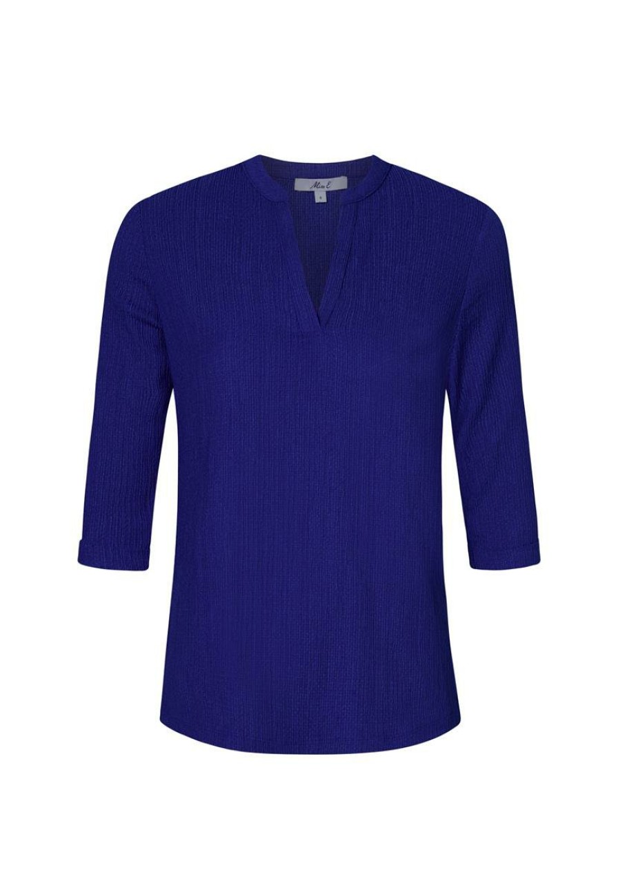 CLOTHING Miss Etam | Top 3/4 Mouw Blauw