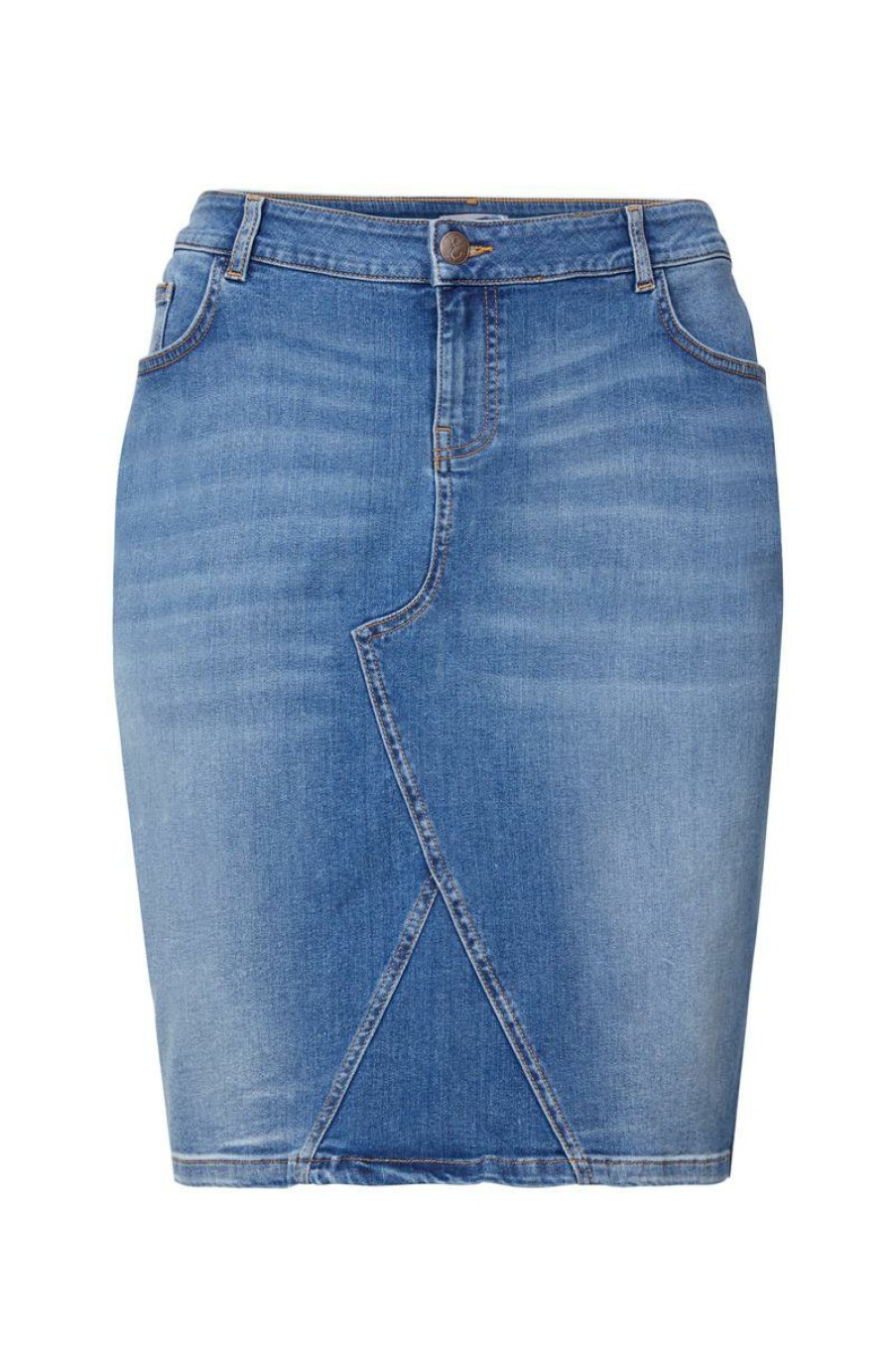 PLUS Miss Etam | Rok 'Sylvie' Denim Blauw