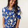 CLOTHING Miss Etam | Blouse Print Blauw